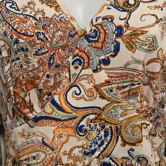 Paisley Mini Mini Dress - Multicolor - Picture 4 of 8